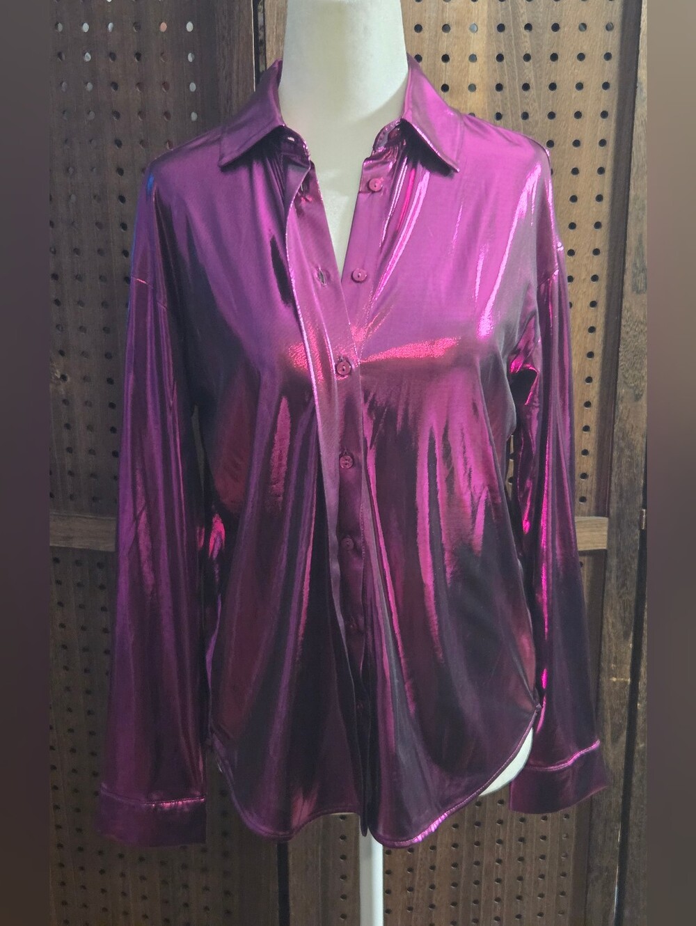 NWT Anthropologie Shine Button down Shirt.